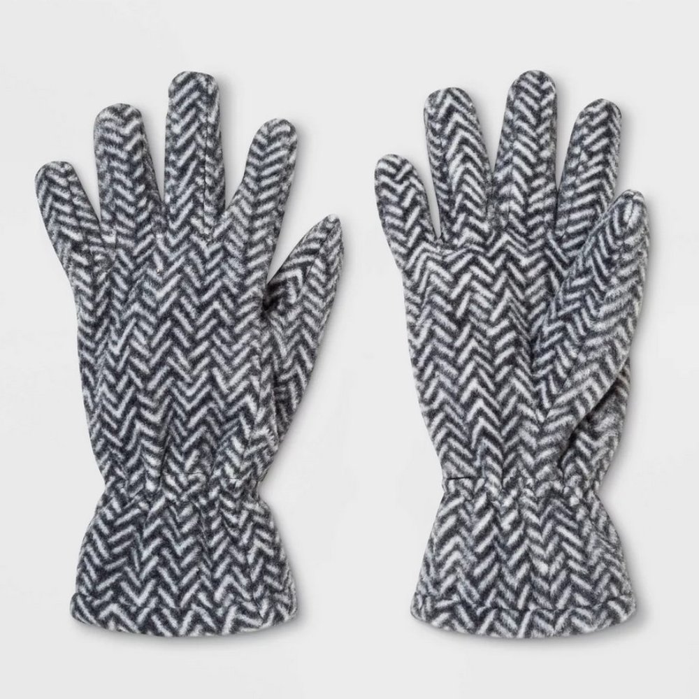 Boys Fleece Gloves - Cat & Jack Gray 8-16